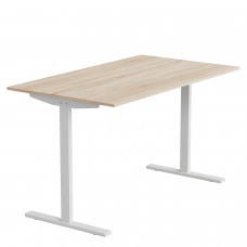 Стіл письмовий Space Ferrum-decor 750x1000x600 Білий метал ДСП Дуб Сонома 16 мм (FRD-107855)