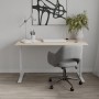 Стол письменный Space Ferrum-decor 750x1000x700 Белый металл ДСП Дуб Сонома 16 мм (FRD-107885)