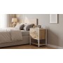 Тумба універсальна Ferrum-decor Вів'єн 2/1 50x41x40 білий ДСП Дуб Евок Прибережний 16 мм (FRD-107795)