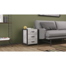 Тумба універсальна Ferrum-decor Вів'єн 3 50x41x40 чорний ДСП Бетон 16 мм (FRD-106935)