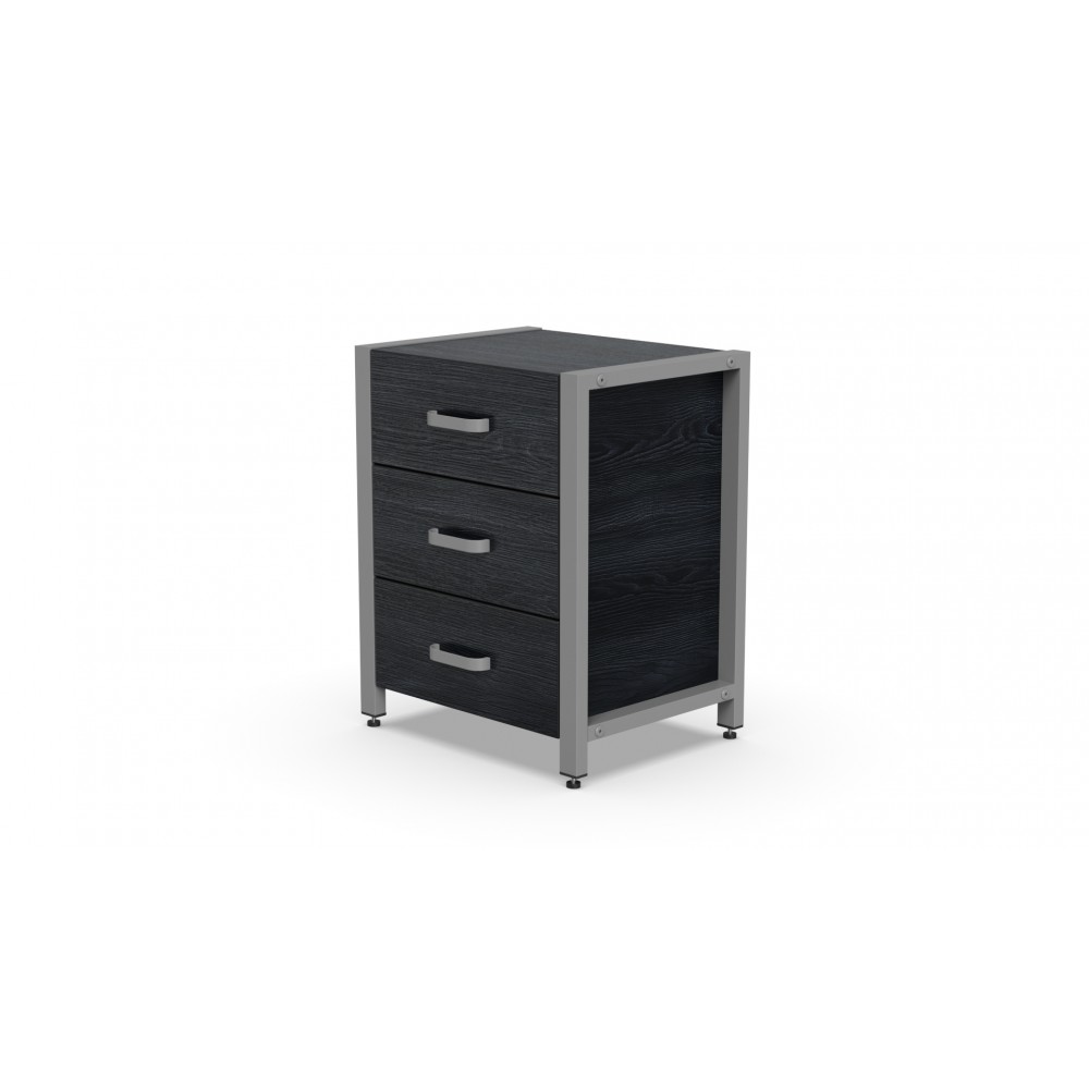 Тумба універсальна Ferrum-decor Вів'єн 3 50x41x40 сірий ДСП Каштан Арвадонна 16 мм (FRD-107755)