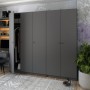 Шкаф для одежды Doros Промо Антрацит 2+3 ДСП 225х48х204 (42005335) (DRS-012162)