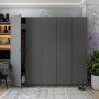 Шкаф для одежды Doros Промо Антрацит 2+3 ДСП 225х48х204 (42005335) (DRS-012162)