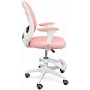 Крісло обертове дитяче з підставкою для ніг PERFECT KIDS PANDA PINK Perfect Home Рожевий (PFH-092111)
