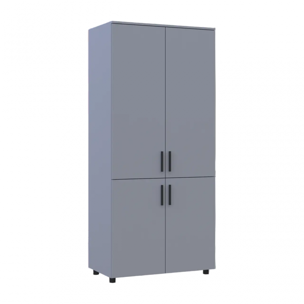 Шафа для одягу Doros Торн Сірий 2 ДСП (полиці) 90х51.6х200 (DRS-012022)