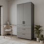 Шафа для одягу Doros Торн Антрацит 2 ДСП/3Ш (полиці) 90х51.6х200 (DRS-012072)