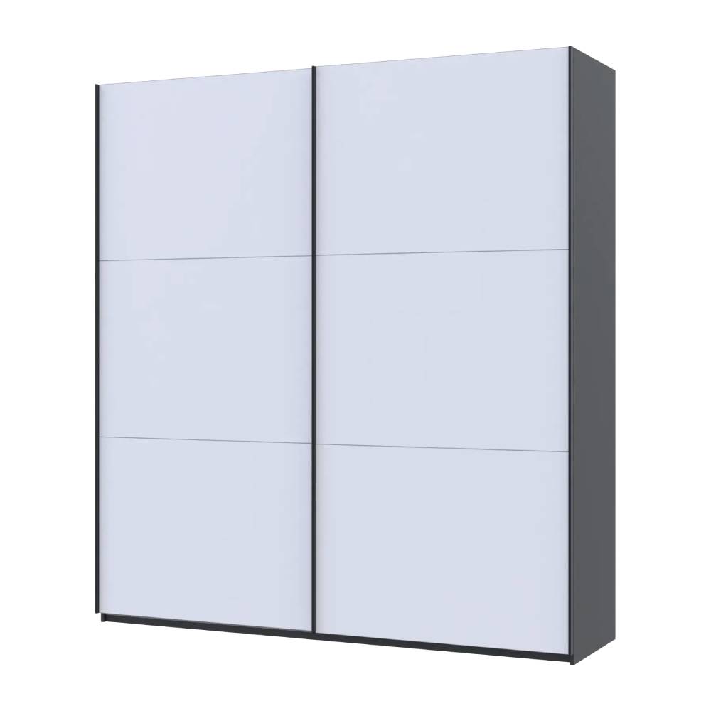 Шкаф купе Doros G-Caiser Антрацит / Белый 2 ДСП / 3 части 220х60х240 (42005416) (DRS-012249)