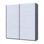 Шкаф купе Doros G-Caiser Антрацит / Белый 2 ДСП / 3 части 220х60х240 (42005416) (DRS-012249)