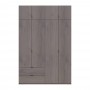 Шафа розпашна з антресоллю Doros Лукас 160х50х240 см Канноло (DRS-011881)