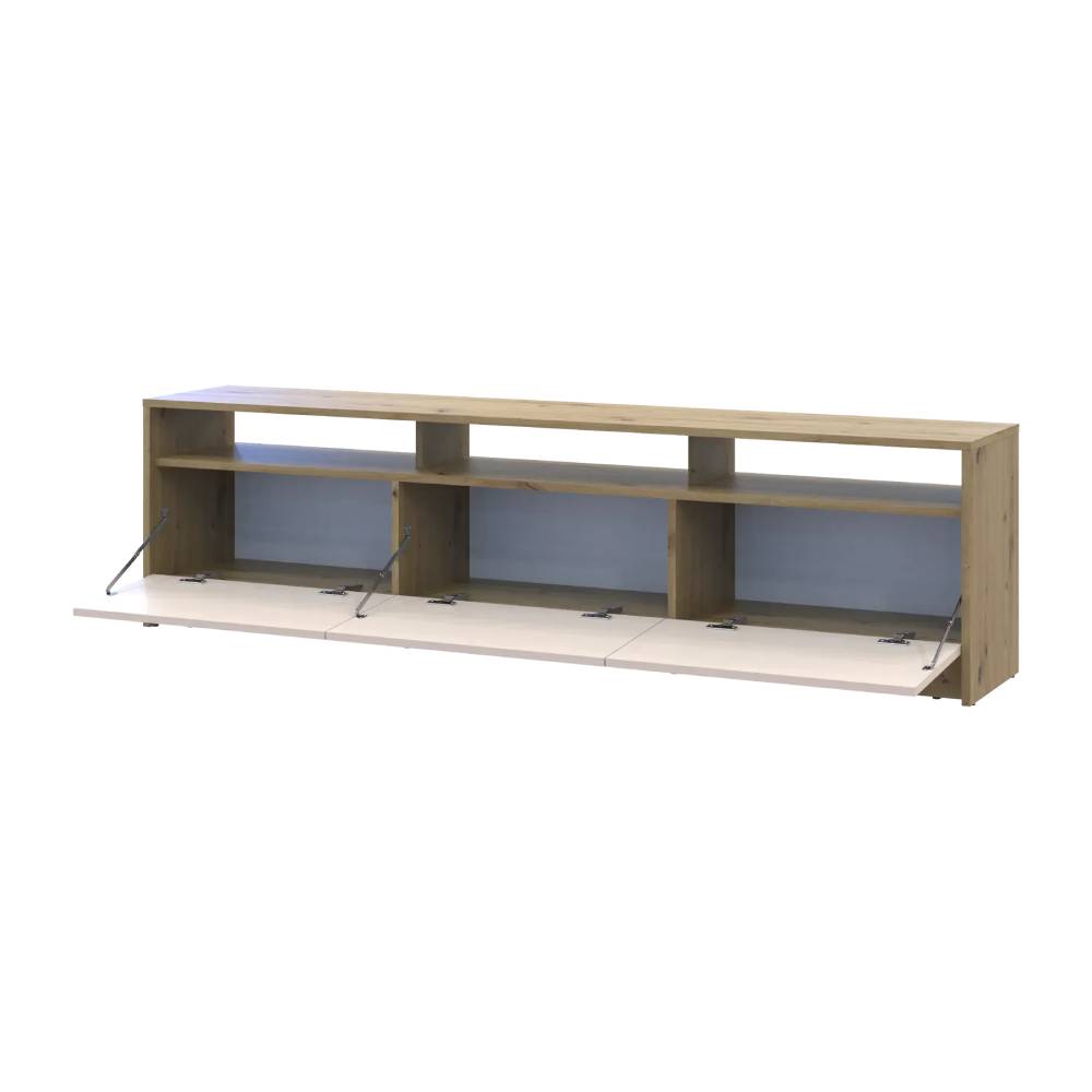 Тумба ТВ Doros U3 Дуб Артизан/Кашемир ДСП 180х33х43 (DRS-011901)