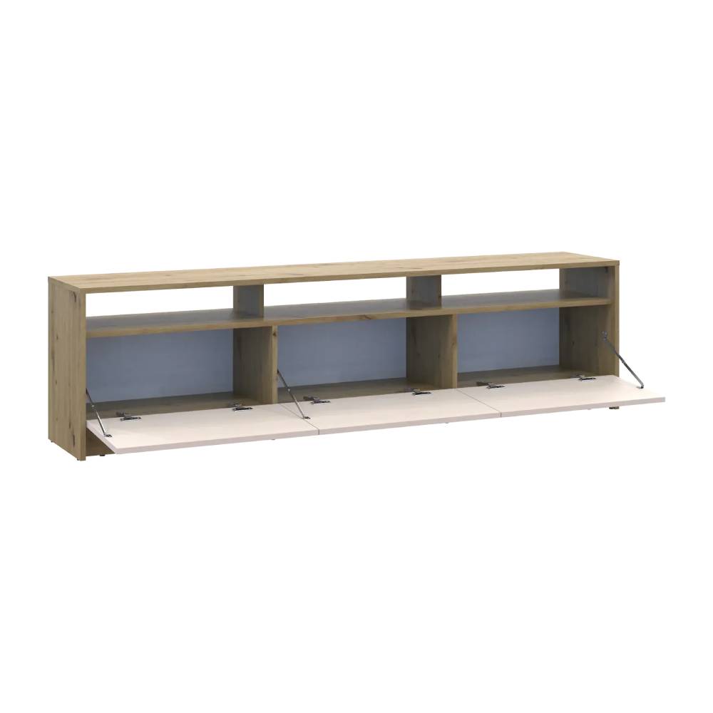 Тумба ТВ Doros U3 Дуб Артизан/Кашемир ДСП 180х33х43 (DRS-011901)