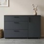 Комод Doros Торн Антрацит 3Ш/1Д 135х51.6х80 (DRS-012103)