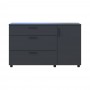 Комод Doros Торн Антрацит 3Ш/1Д 135х51.6х80 (DRS-012103)