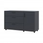 Комод Doros Торн Антрацит 3Ш/1Д 135х51.6х80 (DRS-012103)