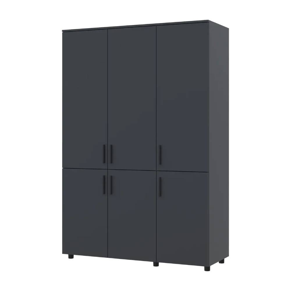 Шкаф для одежды Doros Торн Антрацит 3 ДСП (штанга) 135х51.6х200 (DRS-012083)