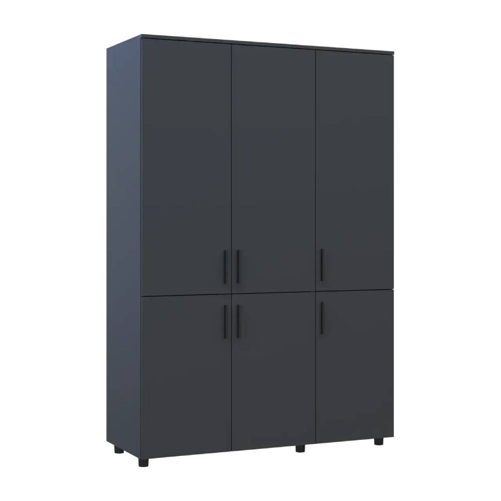 Шкаф для одежды Doros Торн Антрацит 3 ДСП (штанга) 135х51.6х200 (DRS-012083)