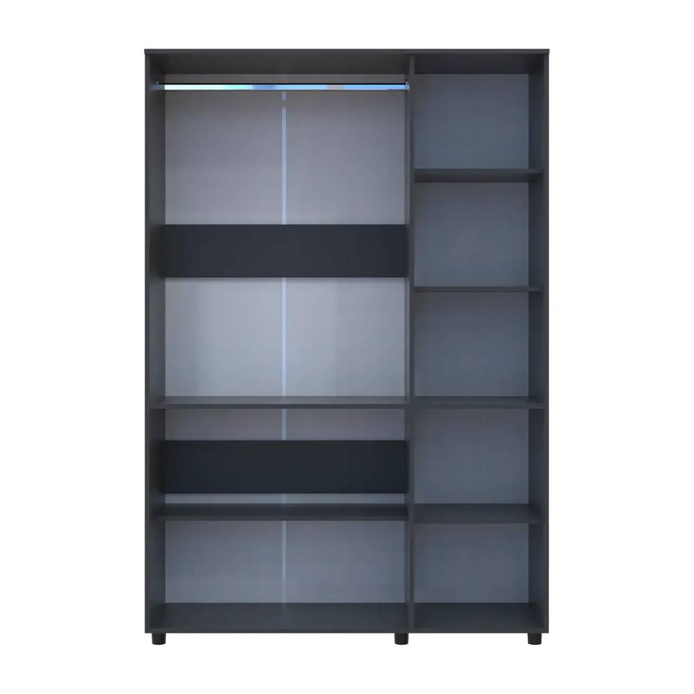 Шкаф для одежды Doros Торн Антрацит 3 ДСП (штанга) 135х51.6х200 (DRS-012083)