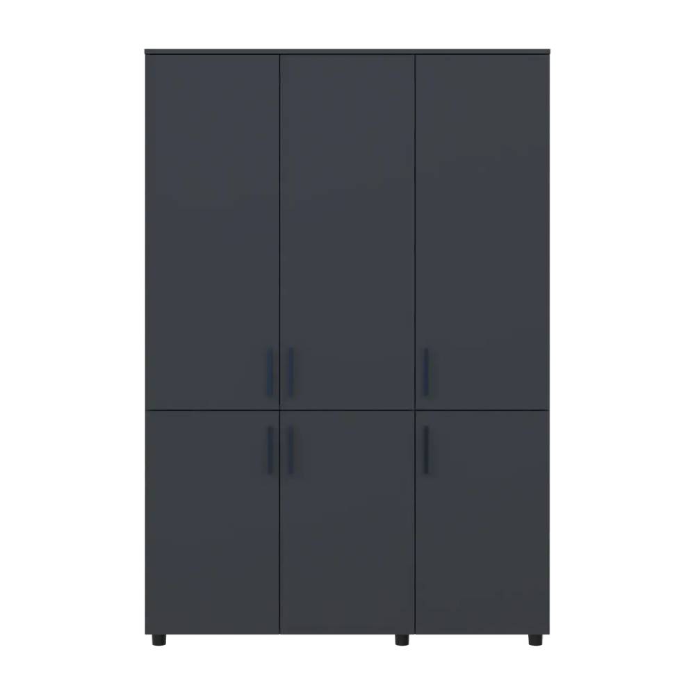 Шкаф для одежды Doros Торн Антрацит 3 ДСП (штанга) 135х51.6х200 (DRS-012083)
