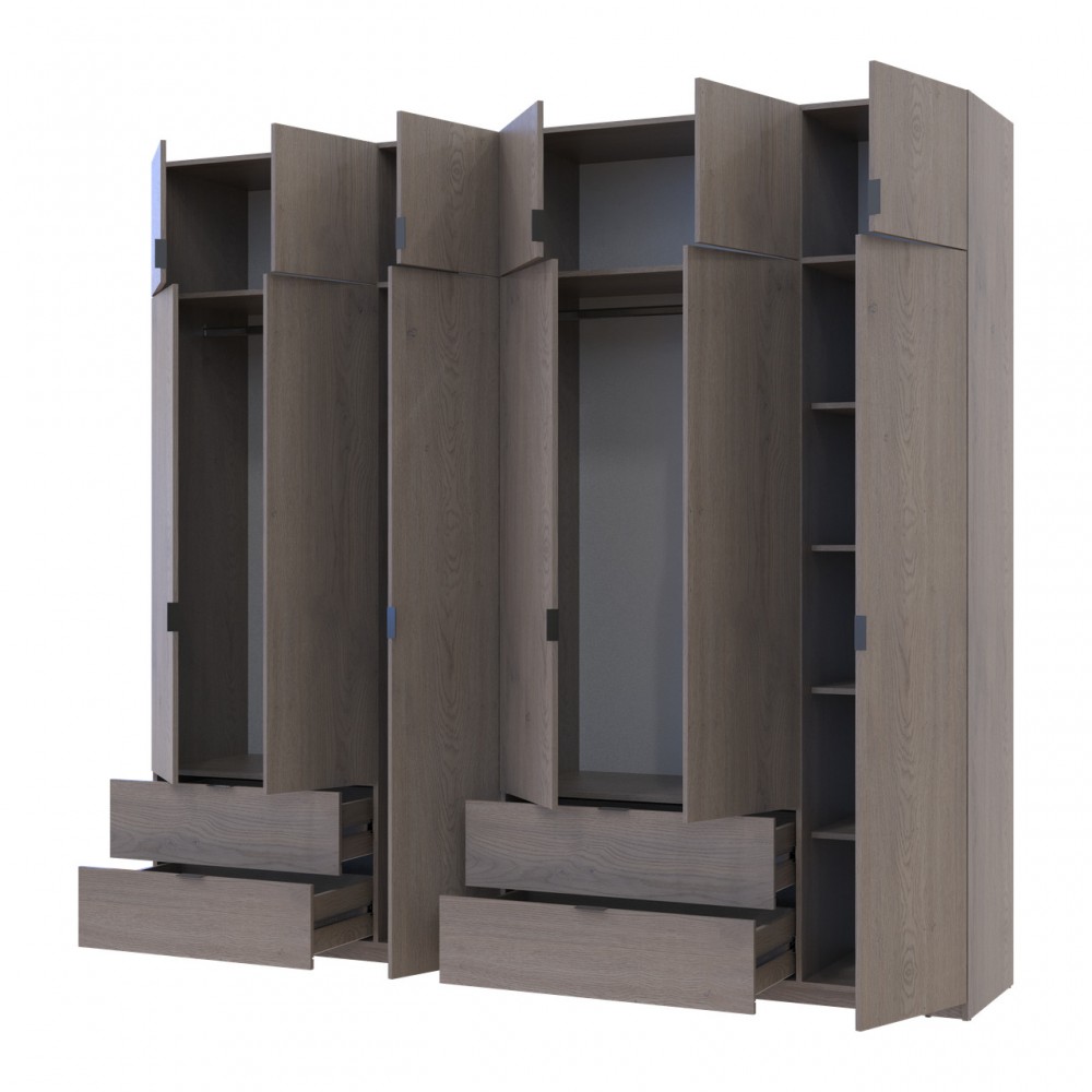 Комплект шкафов для одежды Doros Лукас (2 шт.) 255х50х240 см Канноло (DRS-011851)