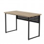 Стол письменный Майк Ferrum-decor 75x140x70 Черный металл ДСП Дуб Кремона Торро 32 мм (FRD-108366)