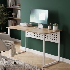 Стіл письмовий Майк Ferrum-decor 75x140x70 Білий метал ДСП Дуб Евок Прибережний 16 мм (FRD-108256)
