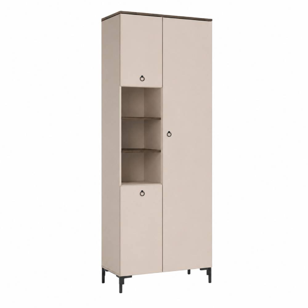 Стеллаж Симпл ВМК (БРВ) REG3D Макадамия/Дуб Ливорно 3 двери (BRW-131159)