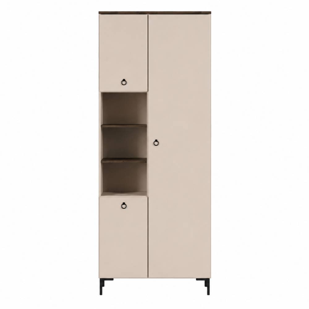 Стеллаж Симпл ВМК (БРВ) REG3D Макадамия/Дуб Ливорно 3 двери (BRW-131159)