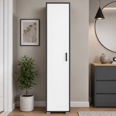 Пенал для одягу з мікроліфтом LION Тіволі 50х37,5х200 см Антрацит/Німфея Альба (LION-045592)