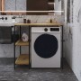 Стелаж-полиця Бафрум 405 Ferrum-decor для пральної машини 90x101x60,5 Чорний метал ДСП Дуб Артизан 16 мм (FRD-107396)