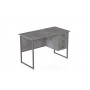 Компьютерный стол Ferrum-decor Гарри 75x140x70 серый ДСП Бетон 32мм (FRD-107306)