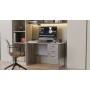 Компьютерный стол Ferrum-decor Гарри 75x140x70 серый ДСП Бетон 32мм (FRD-107306)