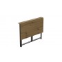 Стол раскладной Морис 900 Ferrum-decor 750x900x500 Черный металл ДСП Дуб Артизан 16 мм (FRD-107316)