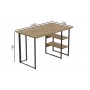 Компьютерный стол Ferrum-decor Кевин 75x120x70 черный ДСП Дуб Артизан 16мм (FRD-107226)