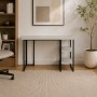 Стол письменный Кевин Ferrum-decor 75x120x60 Черный металл ДСП Кашемир 32 мм (FRD-108126)