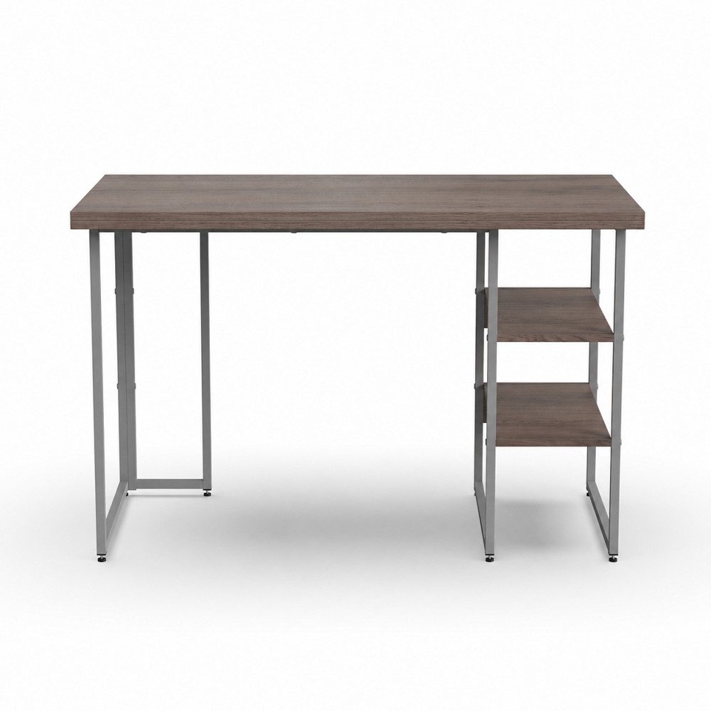 Стол письменный Кевин Ferrum-decor 75x140x60 Серый металл ДСП Дуб Кремона Канолло 32 мм (FRD-108026)