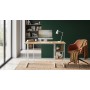 Стол письменный Кевин Ferrum-decor 75x140x70 Белый металл ДСП Дуб Евок Прибрежный 16 мм (FRD-108076)