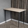 Стол универсальный Prime Ferrum-decor 750x1000x600 Черный металл ДСП Дуб Сонома 16 мм (FRD-107626)