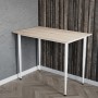 Стол универсальный Prime Ferrum-decor 750x1000x700 Белый металл ДСП Дуб Сонома 16 мм (FRD-107716)