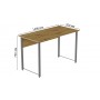 Компьютерный стол Ferrum-decor Курт 75x140x70 серый ДСП Дуб Артизан 32мм (FRD-107166)