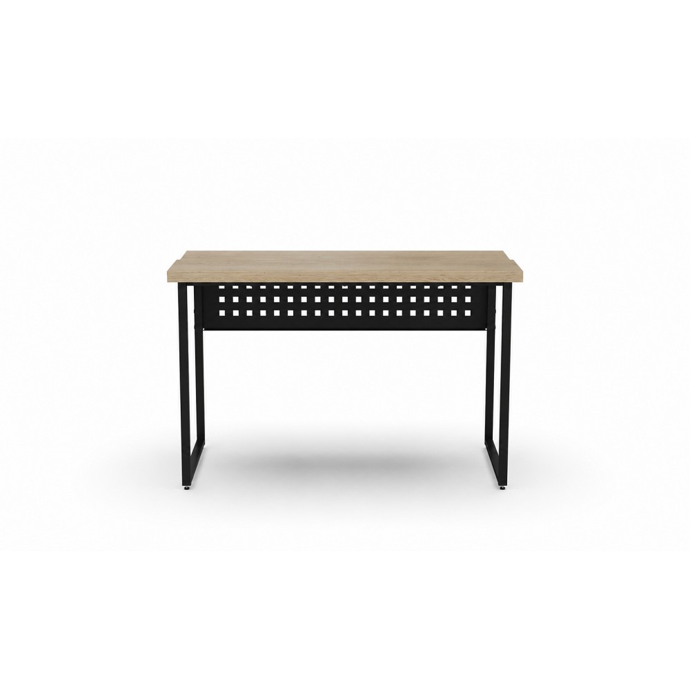 Стол письменный Майк Ferrum-decor 75x100x60 Черный металл ДСП Дуб Кремона Торро 32 мм (FRD-108336)