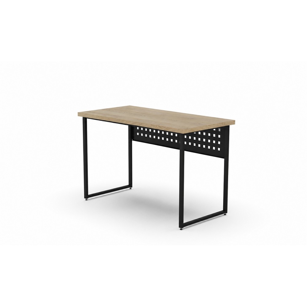 Стол письменный Майк Ferrum-decor 75x100x60 Черный металл ДСП Дуб Кремона Торро 32 мм (FRD-108336)
