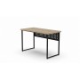 Стол письменный Майк Ferrum-decor 75x100x60 Черный металл ДСП Дуб Кремона Торро 32 мм (FRD-108336)