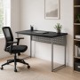 Стол письменный Майк Ferrum-decor 75x100x60 Серый металл ДСП Каштан Арвадонна 32 мм (FRD-108266)