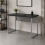Стол письменный Майк Ferrum-decor 75x100x60 Серый металл ДСП Каштан Арвадонна 32 мм (FRD-108266)