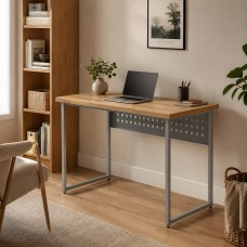 Стіл письмовий Майк Ferrum-decor 75x120x60 Сірий метал ДСП Дуб Евок Прибережний 32 мм (FRD-108236)