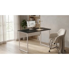 Стіл письмовий Майк Ferrum-decor 75x120x70 Білий метал ДСП Каштан Арвадонна 16 мм (FRD-108286)