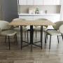 Розкладний стіл-трансформер книжка Моріс 3 Ferrum-decor 75x130x90 Чорний метал ДСП Дуб Артизан 16 мм (FRD-107416)