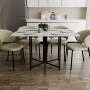 Розкладний стіл-трансформер книжка Моріс 3 Ferrum-decor 75x130x90 Чорний метал ДСП Кашемір 16 мм (FRD-107506)