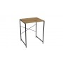 Стеллаж полка Бафрум 401 Ferrum-decor для стиральной машины 90x70,5x60,5 Черный металл ДСП Дуб Артизан 16 мм (FRD-107356)
