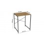 Стеллаж полка Бафрум 401 Ferrum-decor для стиральной машины 90x70,5x60,5 Черный металл ДСП Дуб Артизан 16 мм (FRD-107356)
